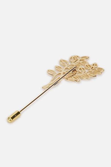 Buy Men Gold Lapel Pin Online - 39620720 | Van Heusen
