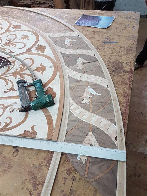 Luxury wood floor decor - wood floor inlays medallions