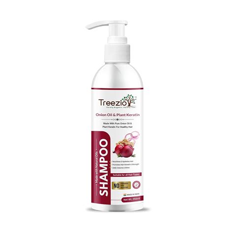 Buy Treezio Onion Oil & Plant Keratin Shampoo for Healthy, Soft, Shiny ...