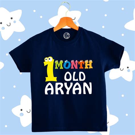 Personalized Monthly Birthday T-Shirt for Babies | 0-9 Months – T Bhai