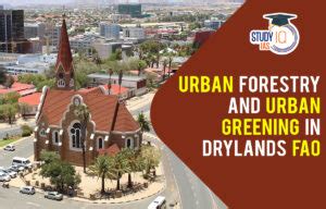 Urban Forestry and Urban Greening in Drylands: FAO