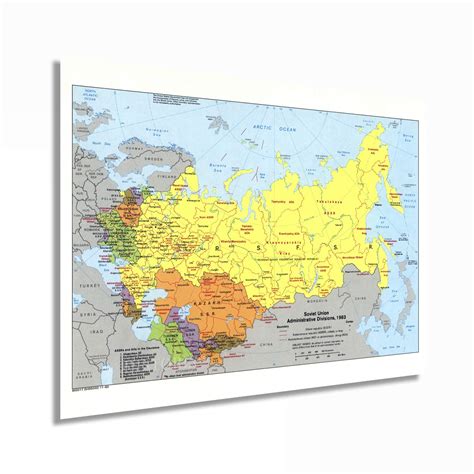 Buy HISTORIX Vintage 1983 Soviet Union - 18x24 Inch Vintage of Soviet Union Wall Art - Old ...