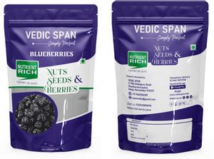 VEDIC SPAN Natural Blueberry Dry Fruit 500 Grams Blueberry Price in ...