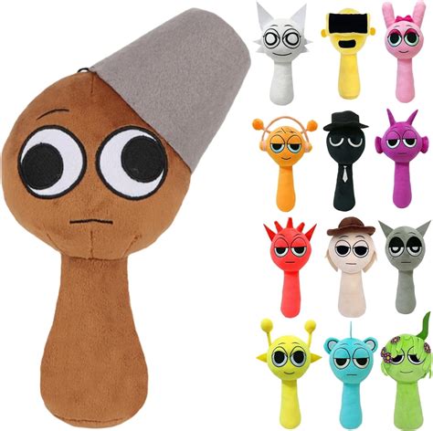 Sprunki Plush, 10'' Sprunky Wenda and Gray Plushies, Sprunk Soft and ...