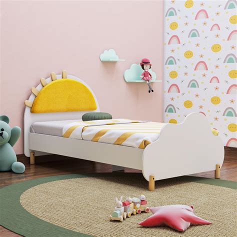 Wakefit Sunbeam Kids Bed Single Bed Engineered Wood