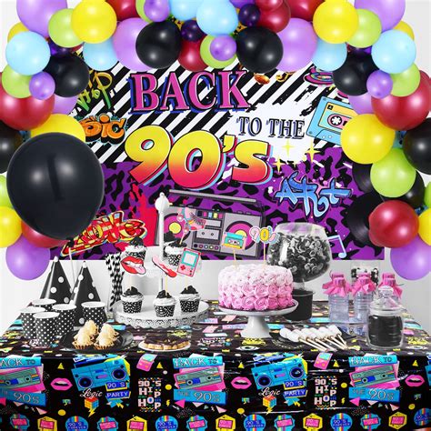 Buy 90s Theme Party Decorations Set Include Back to 90's Party ...