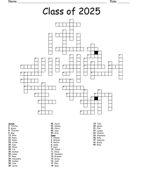Crossword Puzzles 2025 - Crossword Craze