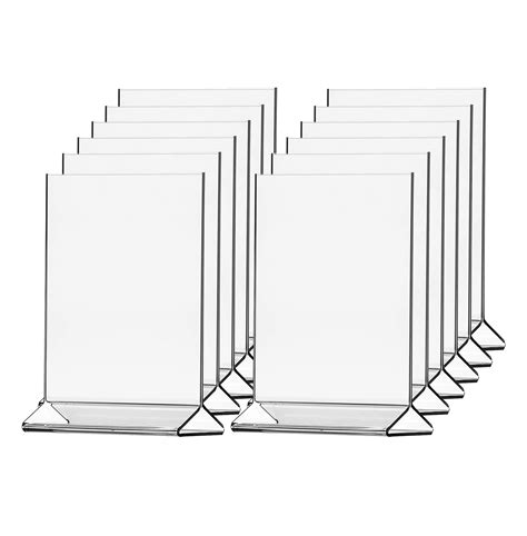 Buy Marketing Holders 4"W x 6"H Literature Flyer Frame Pack of 12 Dual ...