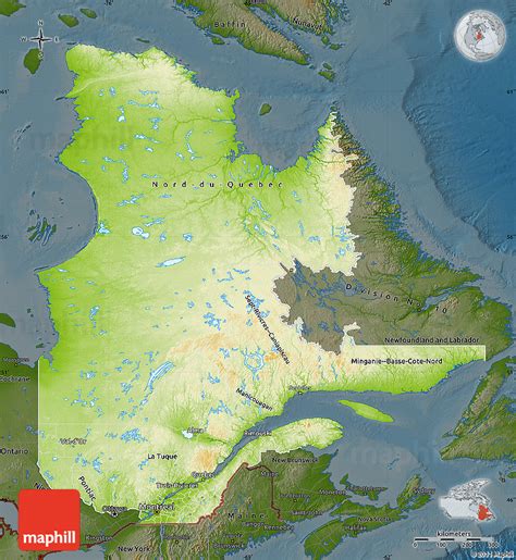 Image result for Quebec Physical Map