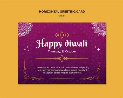 Festival of lights celebration template | Free PSD