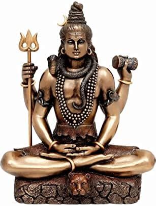 Veronese Design 6 1/8" Tall Resin Cast Marble Finish Meditating Shiva ...