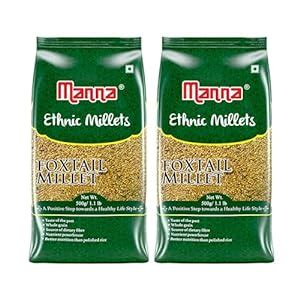 Manna Foxtail Millet unpolished 1Kg Natural Grains Kaon/Kang/Kangni ...