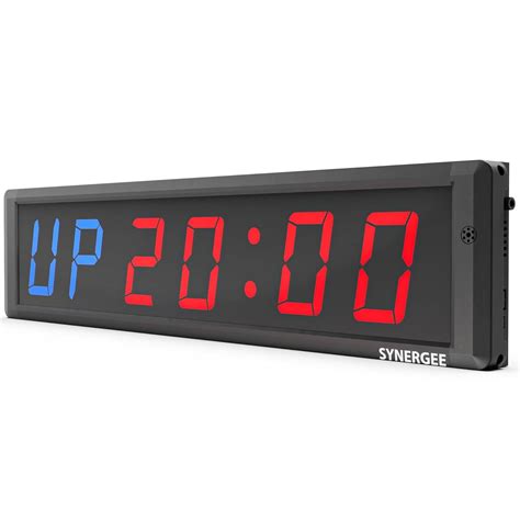 iheartsynergee XL Premium LED Programmable Crossfit Interval Wall Timer ...