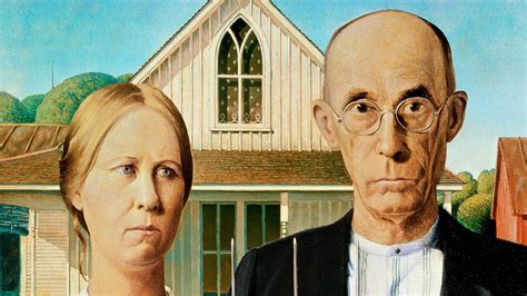 Pintura De Papel De Parede Grant Wood