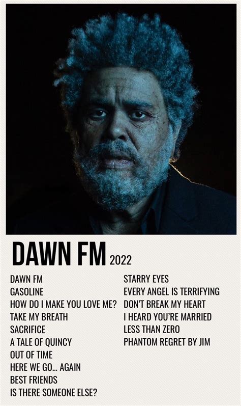 dawn fm in 2022 | The weeknd poster, The weeknd album cover, Music ...