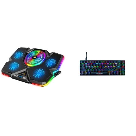 Cosmic Byte Cyclone RGB Laptop Cooling Pad with 5 Fan & CB-GK-23 ...