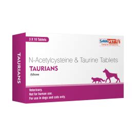 SavaVet Taurians N Acetylcysteine & Taurine Tablet