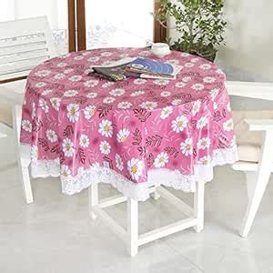 Buy Homerz Premium Round Table Cover, 60 inch Diameter, Waterproof and ...