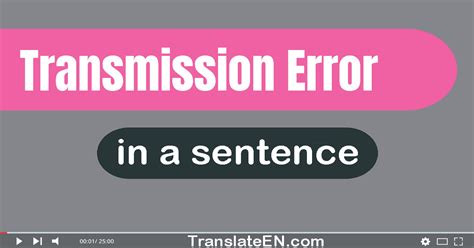 Image result for Transmission Error Fix