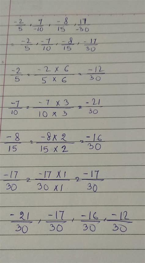 Arrange the following rationalnumbers in ascending order-2/5, 7/-10, -8 ...