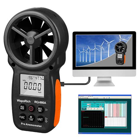 Pro Handheld Hvac Cfm Anemometer For Wind Speed Meter Gauge ...