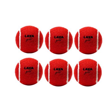 Lava Heavy Tennis Cricket Ball RED Colour by Sportz Center : Amazon.in ...
