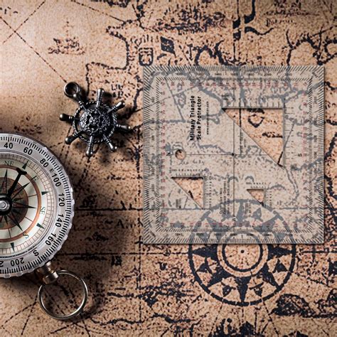 Buy 2 Pcs Coordinate Scale Topographical Map Scale Map Reading and Land ...