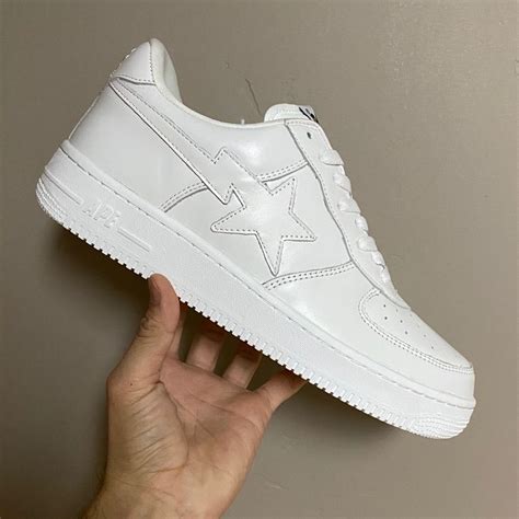 All white bapestas online