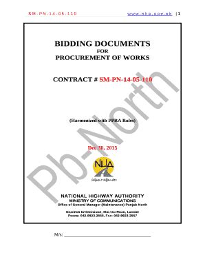 CONTRACT # SM-PN-14-05-110 Doc Template | pdfFiller