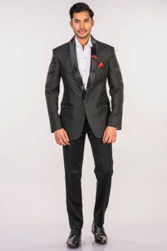 Rent/Buy Black Printed Blazer | Home Trial | Free Delivery | CandidMen