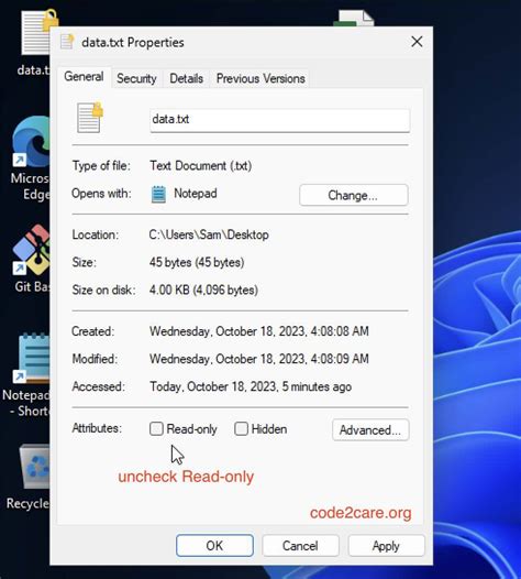 Image result for How to Set a File to Read Only