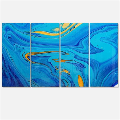 Designart 28-in H x 48-in W Abstract Metal Print in the Wall Art ...