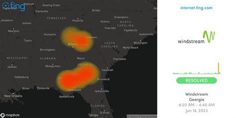 Image result for Windstream Kinetic Outage Map