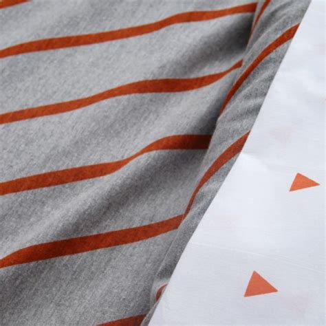 Organic Little Prints Orange Triangle Pillowcase | Crate and Barrel UAE