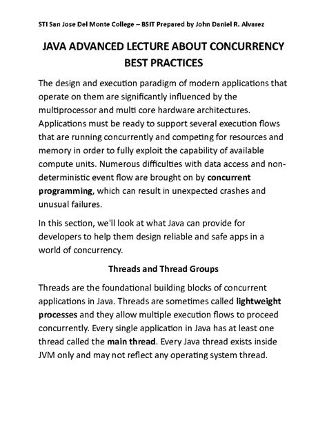 Image result for Java Concurrency Best Practices