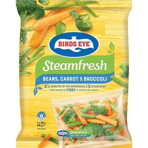 Birds Eye Steamfresh Frozen Beans, Carrot and Broccoli 450g | Birdseye