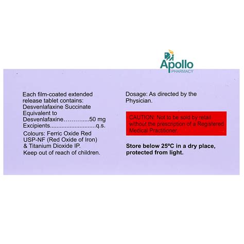 Nexvenla-OD 50 Tablet 10's Price, Uses, Side Effects, Composition ...