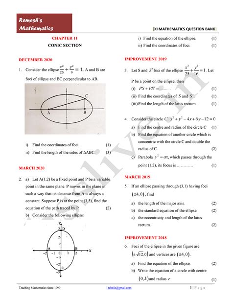 Hsslive-xi-maths-qb-remesh-11. Conic Sections - Methods of mathematics ...
