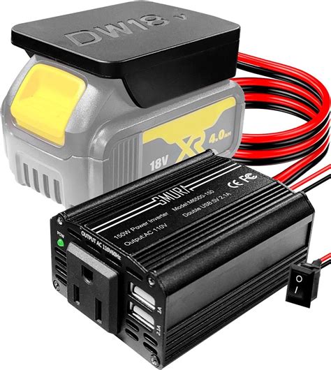Amazon.com: 150W Portable Power Supply Inverter Fit for DeWALT 18V 20V ...