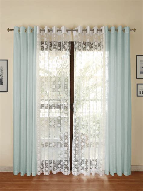 Buy ROSARAHOME Irene Coco Set of 4 Door Curtain Online at Low Prices in ...