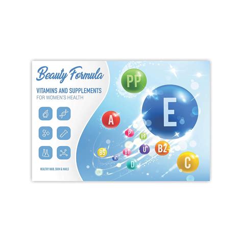 Anne Print Solutions® Vitamin & Supplement For Women Health Poster ...