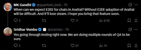 Zoho founder Sridhar Vembu says Arattai end-to-end encryption is almost ...