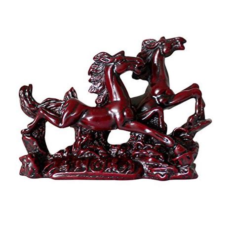 Buy Victory Galloping Red Running Horses Pair Figurine for Positive ...