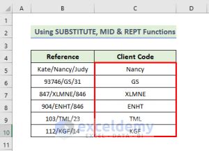 Image result for Extract Text Between Two Characters Excel