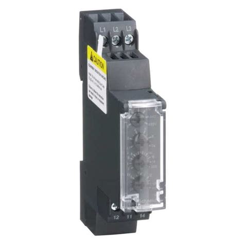 Schneider Electric 3 Phase Monitor Relay, SPDT, 480VAC, 6 Pin RM17TE00 ...