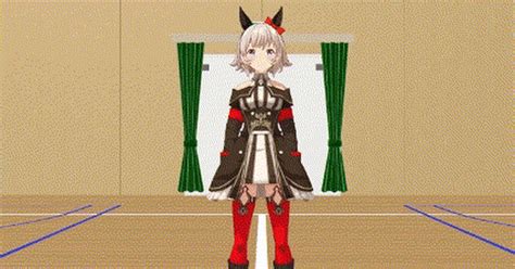 MMD, Curren Chan, horse girl / 上目遣いの可愛いカレンチャン - pixiv