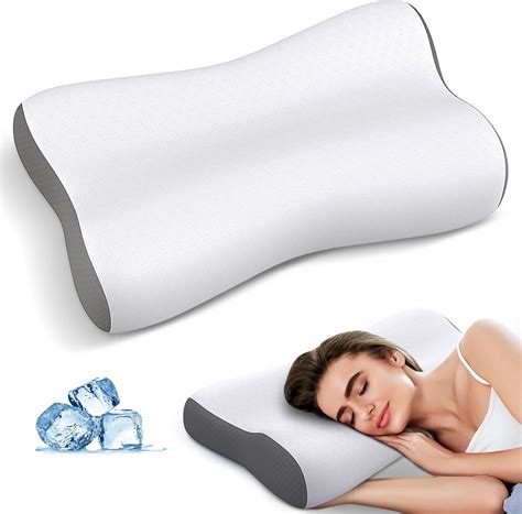Amazon.com: Cervical Neck Pillow Memory Foam Pillows for Neck Pain ...
