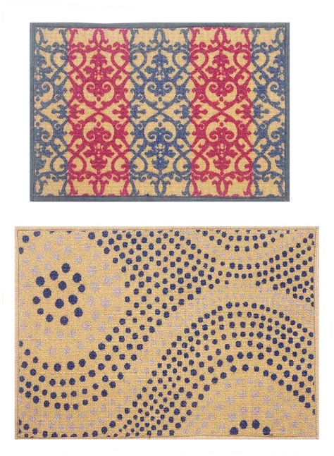 Buy BIANCA Highly Durable Anti Slip Door Mat -2pc Family Set Set ...