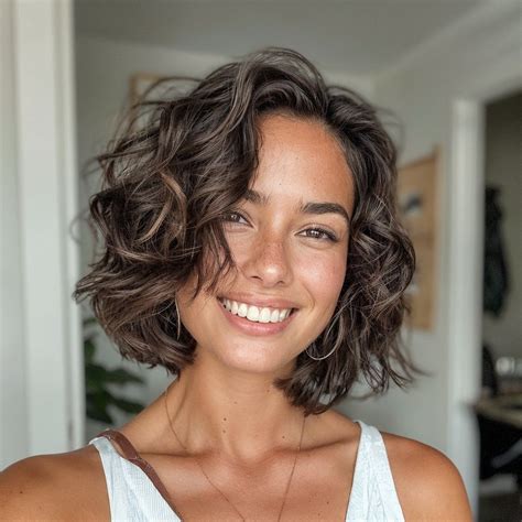 magnific fpPlhC8XgZwEBE3LAZ5x Angled Bob with Loose Curls | Hair cuts ...