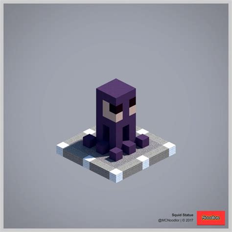 Image result for Minecraft Squid Statue Tutorial